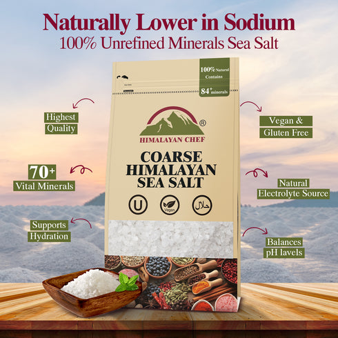 Himalayan Sea Salt Coarse Grain 3 lbs | HIMALAYAN CHEF